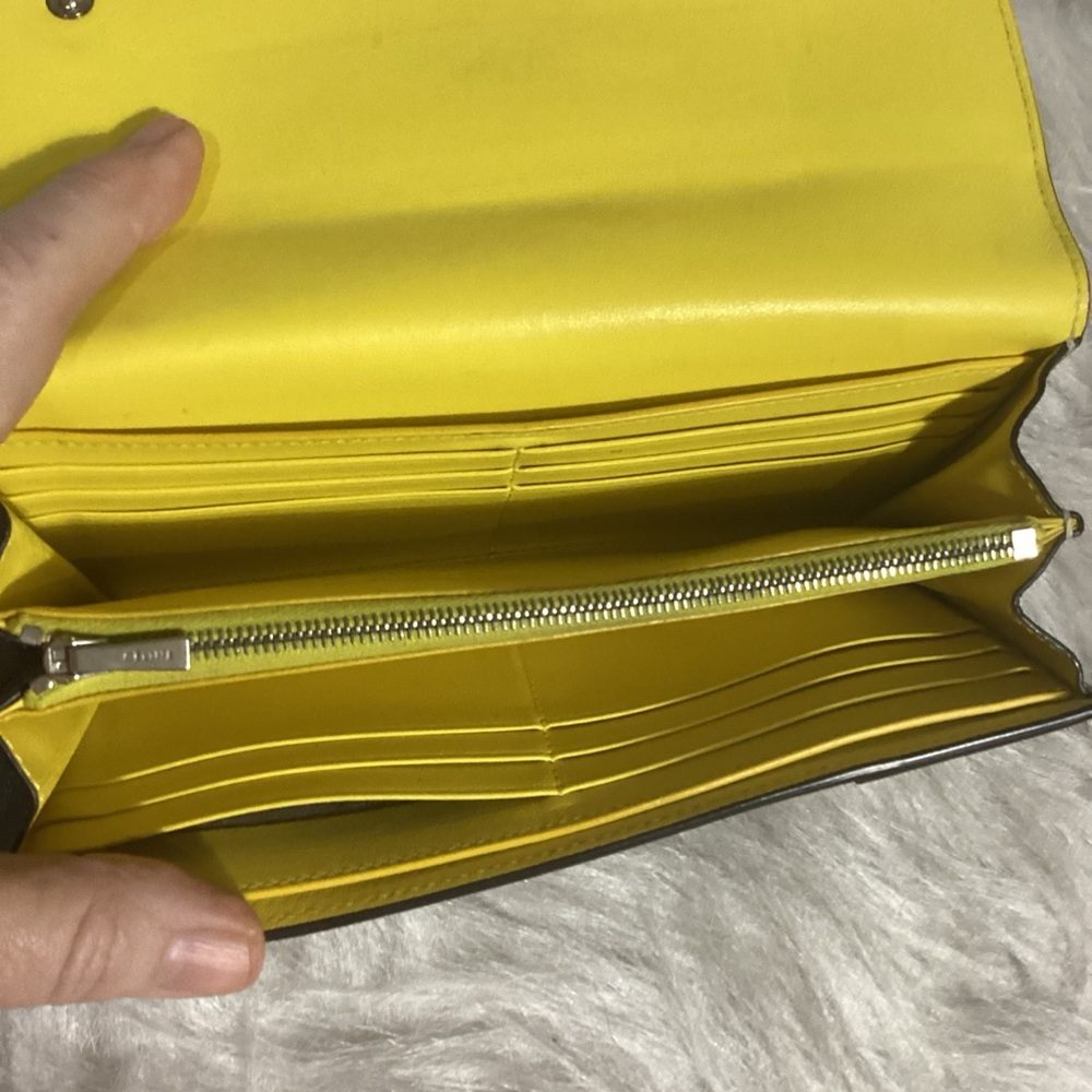 Celine Long Taupe Snap Wallet with COA - Picture 9 of 16